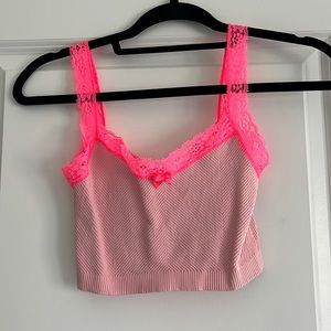 Pink Lacey top